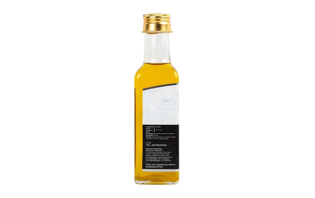 Urban Platter Flax Seed Oil    Plastic Bottle  100 millilitre